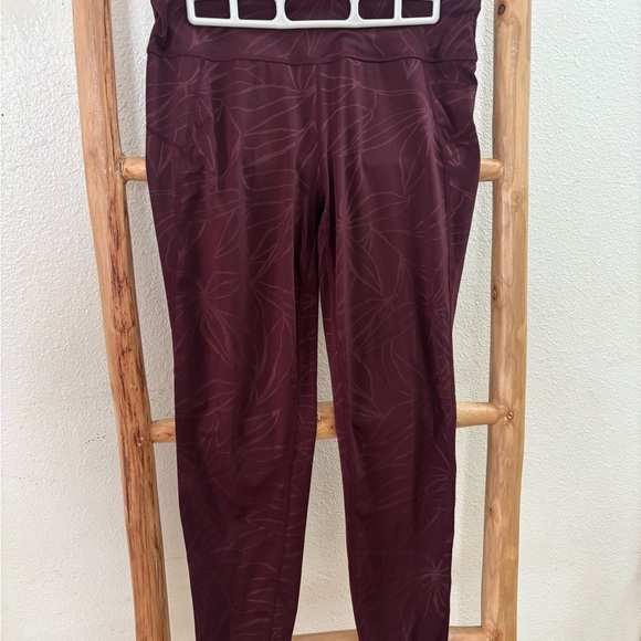 Sweaty Betty Burgundy All Day Leggings - Picture 1 of 3